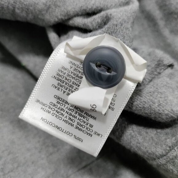 Express 100% Cotton Long Sleeve Full Zip Chore Coat Jacket Gray Men's Size Large - Picture 7 of 12